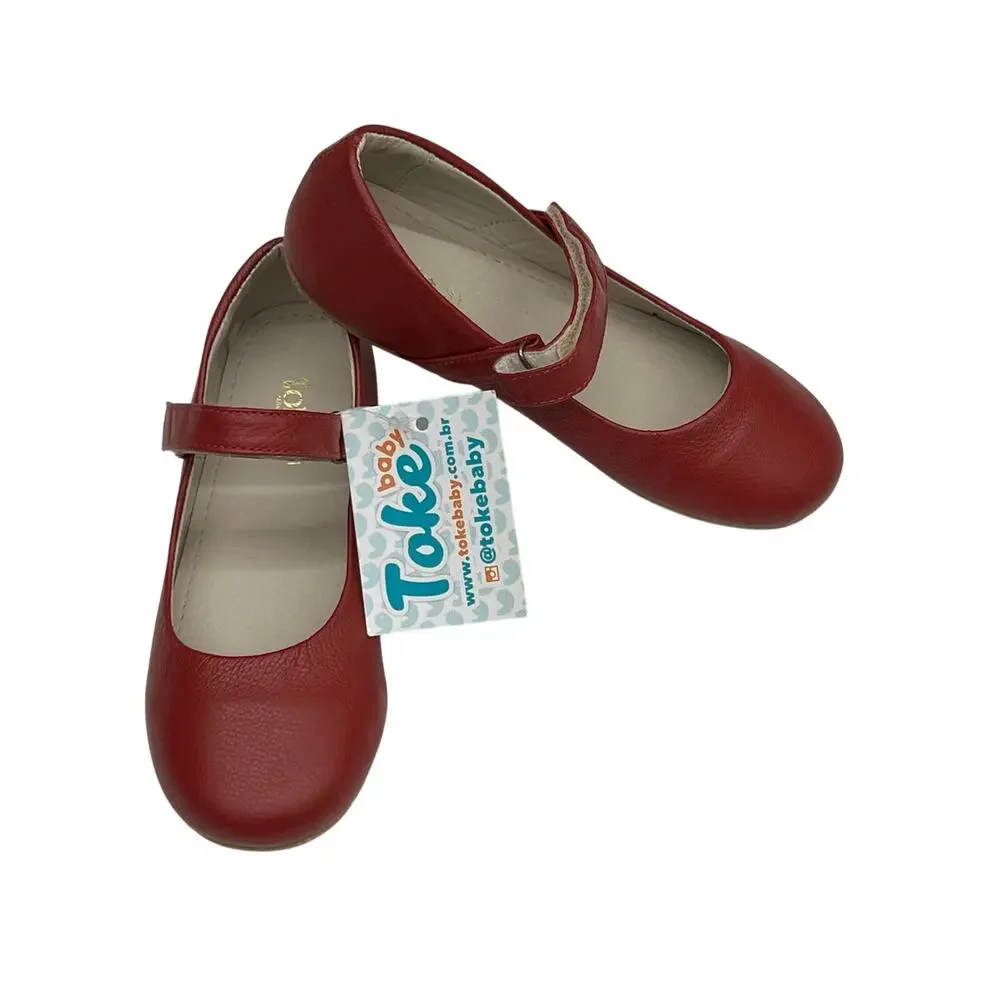 NWT Toke Size 19 (USA 3) Red Mary Janes